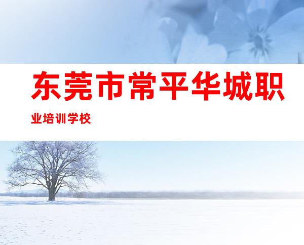 东莞市常平华城职业培训学校